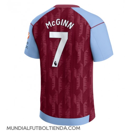 Camiseta Aston Villa John McGinn #7 Primera Equipación Replica 2023-24 mangas cortas